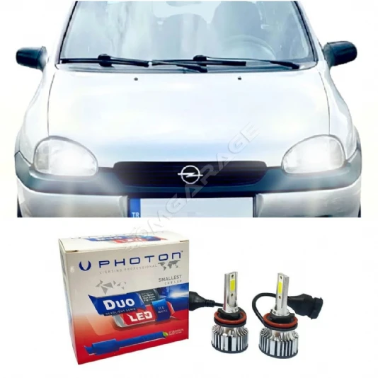 Opel Corsa B Led Xenon Uzun + Kısa Far Ampulü H4 Duo Yeni Seri Beyaz  1993-2000