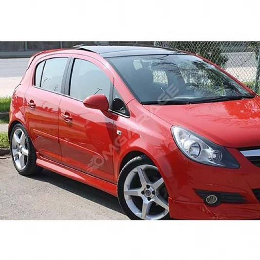 Opel Corsa D Opc Line Yan Marşpiyel Seti Mat Siyah 2006 2007 2008 2009 2010 2011 2012 2013 2014