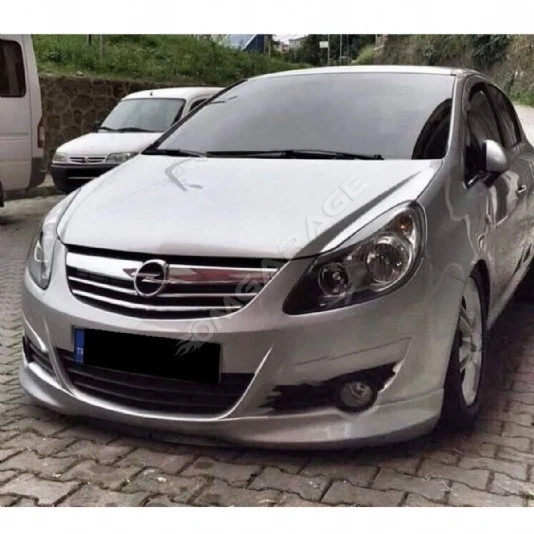 Opel Corsa D Ön Ek Makyajsız Kasa 2006 2007 2008 2009 2010 2011 Mat Siyah Plastik Ön Karlık