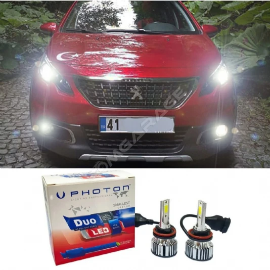 Peugeot 2008 Led Xenon Uzun Far Ampulü H7 Duo Yeni Seri Beyaz 2013-2019