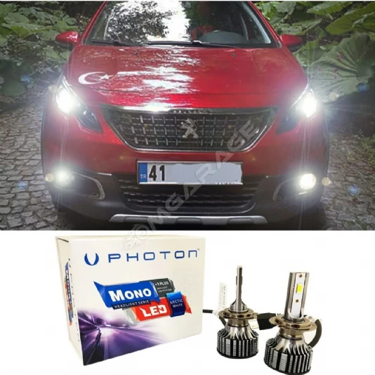 Peugeot 2008 Led Xenon Uzun Far Ampulü H7 Mono Yeni Seri Beyaz 2013-2019