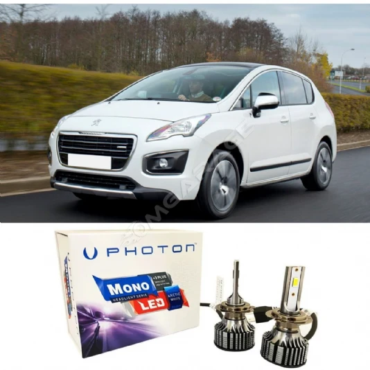 Peugeot 3008 Led Xenon Uzun Far Ampulü HB3 9005 Mono Yeni Seri Beyaz 2013-2016