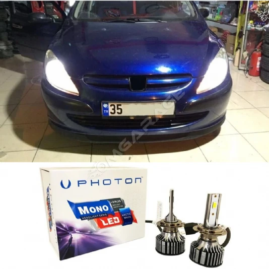Peugeot 307 Led Xenon Uzun Far Ampulü H7 Mono Yeni Seri Beyaz 2005+