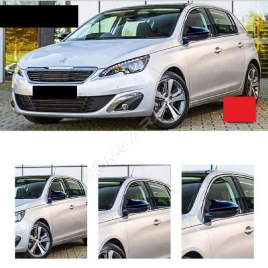 Peugeot 308  Batman Yarasa Ayna Kapağı Piano Black 2014 2015 2016 2017 2018 2019 2020 2021