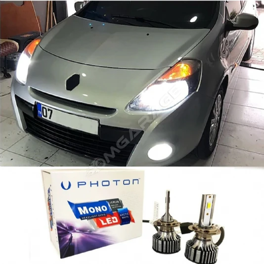 Renault Clio 3 Led Xenon Kısa Far Ampulü H7 Mono Yeni Seri Beyaz 2006-2013