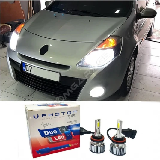 Renault Clio 3 Led Xenon Kısa Far Ampulü H7 Duo Yeni Seri Beyaz 2006-2013