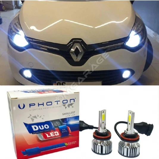 Renault Clio 4  Led Xenon Kısa Far Ampulü H7 Duo Yeni Seri Beyaz