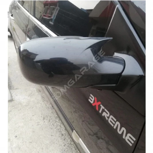 Renault Clio Mk3 Batman Yarasa Ayna Kapağı Piano Black 2006 2007 2008 2009