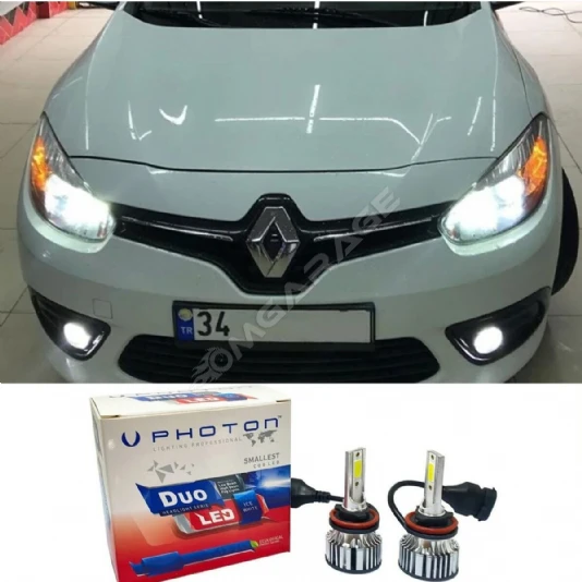 Renault Fluence Sis Uzun Far Ampulü H16 Duo Yeni Seri Beyaz