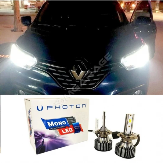Renault Kadjar Led Xenon Sis Far Ampulü H8 Mono Yeni Seri Beyaz