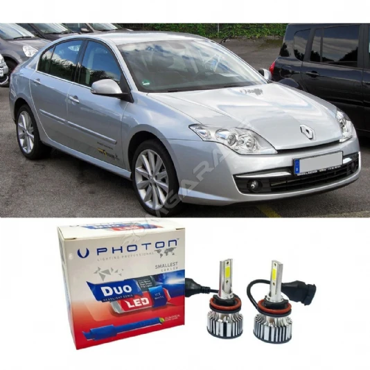 Renault Laguna 3 Led Xenon Kısa Far Ampulü H7 Duo Yeni Seri Beyaz 2008+ Uyumlu