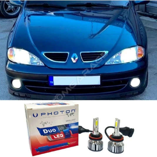 Renault Megane 1 Led Xenon  Sis Far Ampulü H1 Duo Yeni Seri Beyaz