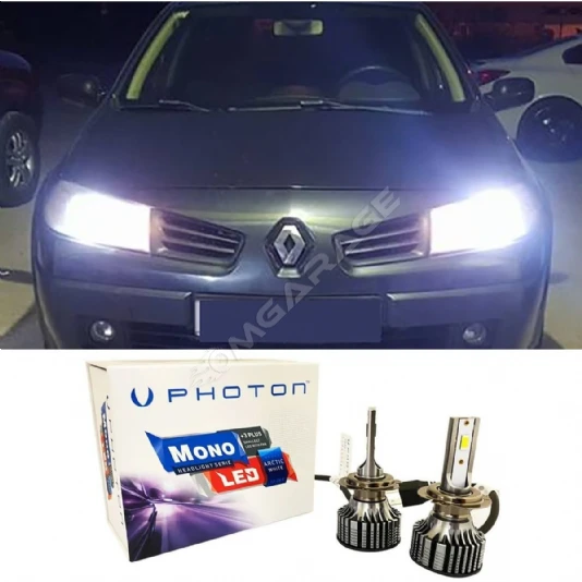 Renault Megane 2 Led Xenon Uzun Far Ampulü H1 Mono Yeni Seri Beyaz
