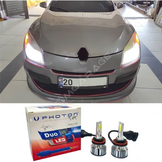 Renault Megane 3 Led Xenon Uzun Far Ampulü H7 Duo Yeni Seri Beyaz