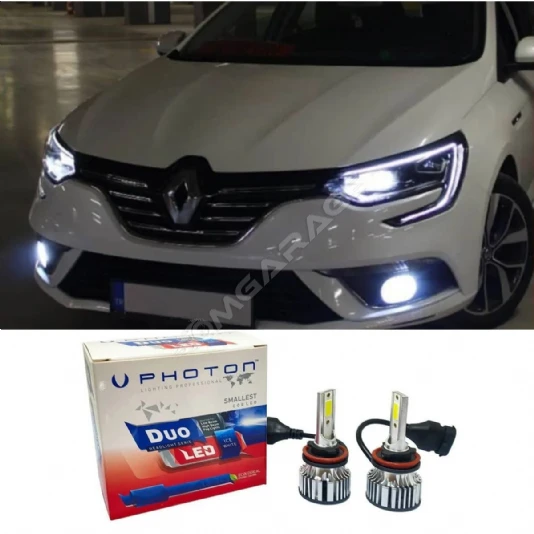 Renault Megane 4 Led Xenon Uzun Far Ampulü H7 Duo Yeni Seri Beyaz