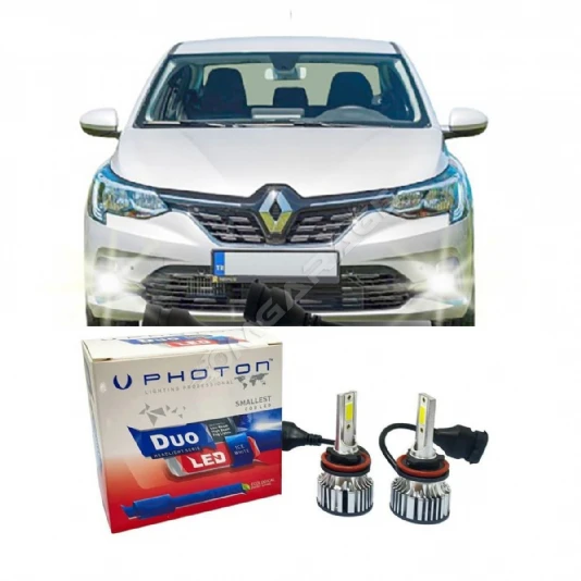 Renault Taliant Led Xenon Sis Far Ampulü H16 Duo Yeni Seri Beyaz