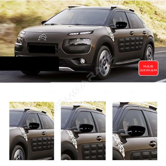 Citroen Cactus Batman Yarasa Ayna Kapağı Piano Black 2014 2015 2016 2017