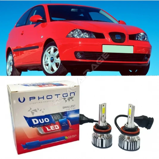Seat ibiza Led Xenon Kısa Far Ampulü H7 Duo Yeni Seri Beyaz 2003-2009 Uyumlu