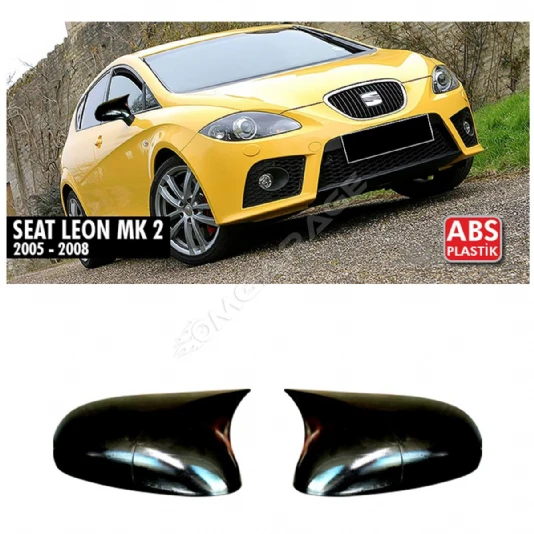 Seat Leon Mk2 Batman Yarasa Ayna Kapağı Piano Black 2005 2006 2007 2008