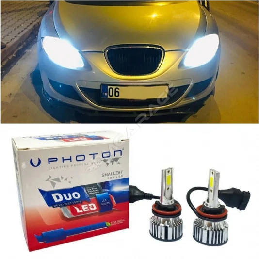 Seat Leon Mk2 Led Xenon Kısa Far Ampulü H7 Duo Yeni Seri Beyaz