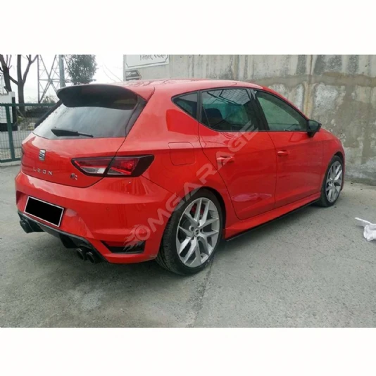 Seat Leon Mk3 Aero Marşpiyel Seti Mat Siyah Plastik 2012 2013 2014 2015 2016