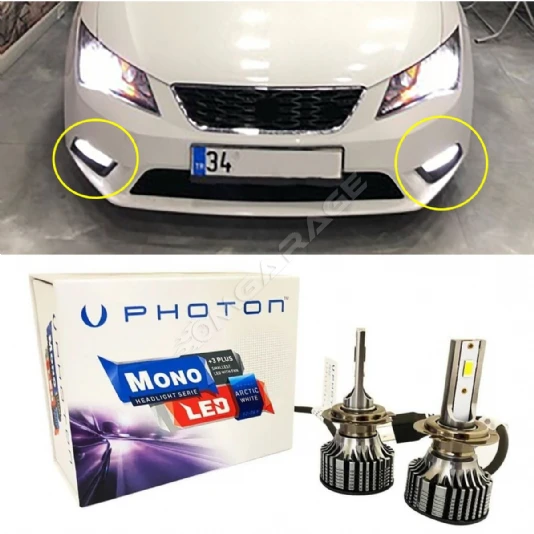 Seat Leon Mk3 Sis Far Ampulü Beyaz Led Xenon H8 Mono Yeni Seri Beyaz