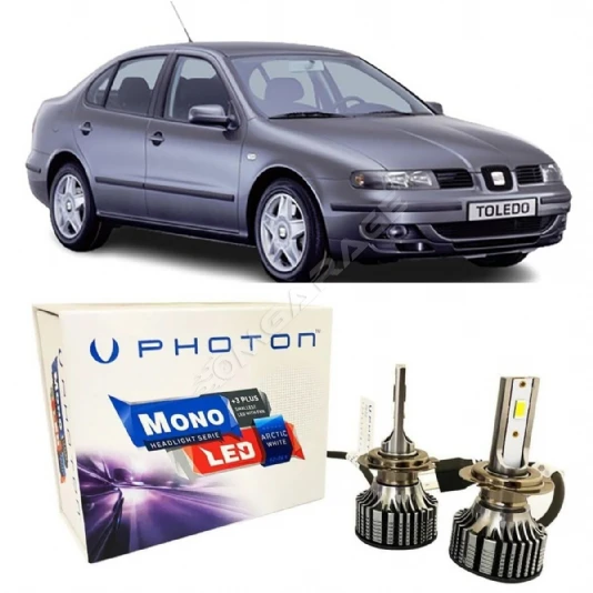 Seat Toledo Led Xenon Kısa Far Ampulü H7 Mono Yeni Seri Beyaz 1999-2009