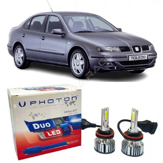 Seat Toledo Led Xenon Uzun Far Ampulü H1 Duo Yeni Seri Beyaz 1999-2009
