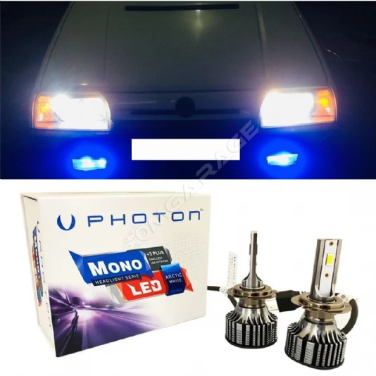 Skoda Favorit Led Xenon Uzun+Kısa Far Ampulü H4 Mono Yeni Seri Beyaz