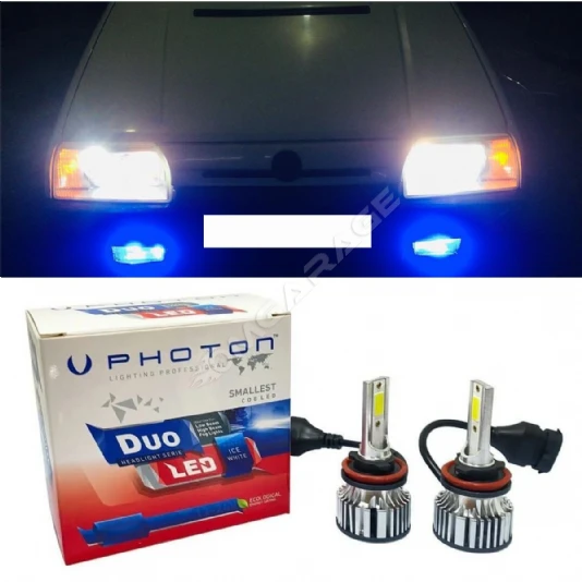 Skoda Favorit Led Xenon Uzun+Kısa Far Ampulü H4 Duo Yeni Seri Beyaz