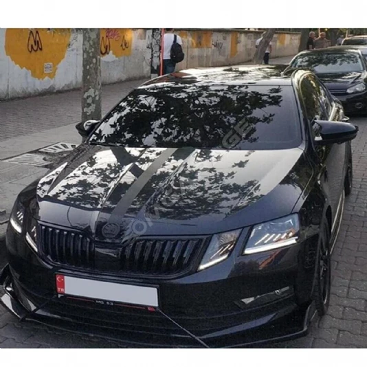 Skoda Octavia Ön Tampon Lip Piona Black 3 Prç 2015 Ve Üzeri