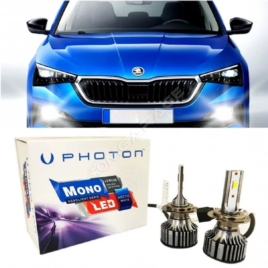 Skoda Scala Led Xenon Sis Farı Ampulü H8 Mono Yeni Seri Beyaz 2019+