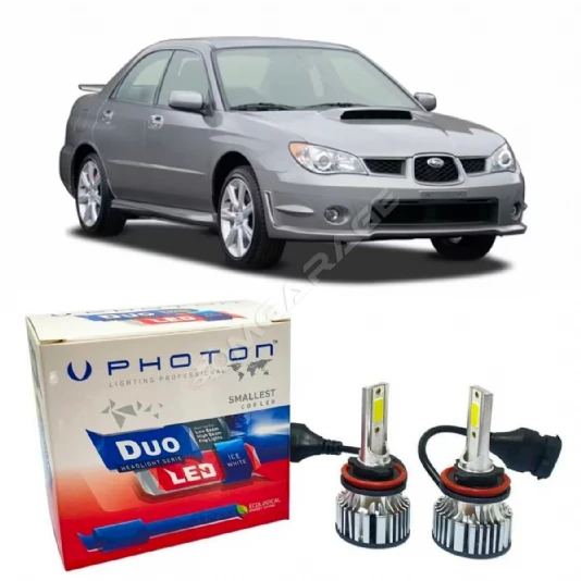 Subaru Impreza Led Xenon Uzun Far Ampulü HB3 Duo Yeni Seri Beyaz 2005+