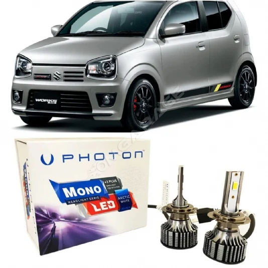 Suzuki Alto Led Xenon Uzun+Kısa Far Ampulü H4 Mono Yeni Seri Beyaz