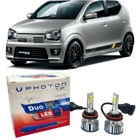 Suzuki Alto Led Xenon Uzun+Kısa Far Ampulü H4 Duo Yeni Seri Beyaz