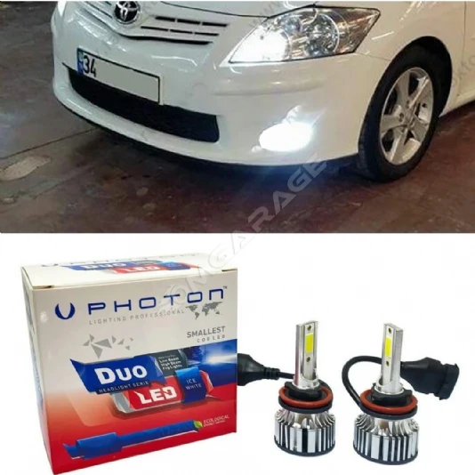 Toyota Auris Led Xenon Kısa Far Ampulü H11 Duo Yeni Seri Beyaz 2006-2012
