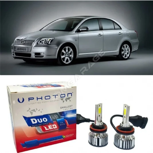 Toyota Avensis Led Xenon Uzun Far Ampulü H1 Duo Yeni Seri Beyaz 2003-2006