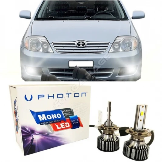 Toyota Corolla E120 Led Xenon Sis Farı Ampulü H11 Mono Yeni Seri Beyaz 2002-2008