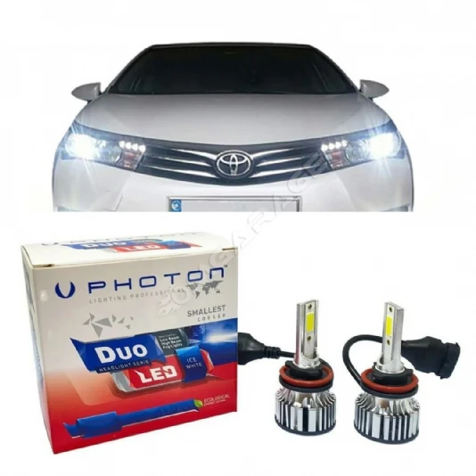 Toyota Corolla E170 Led Xenon Uzun Far Ampulü HB3 Duo Yeni Seri Beyaz 2013-2018