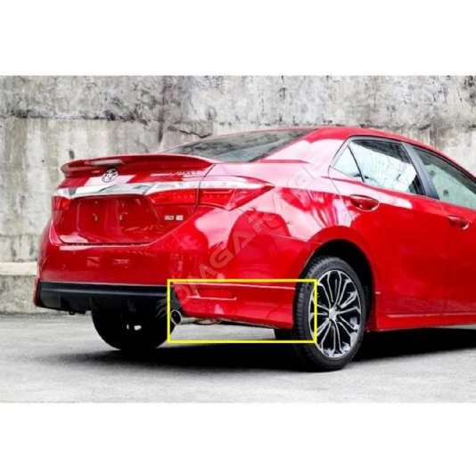 Toyota Corolla E170 Twin Arka Flap Set 2013 2014 2015 2016 2017 2018 Piona Black