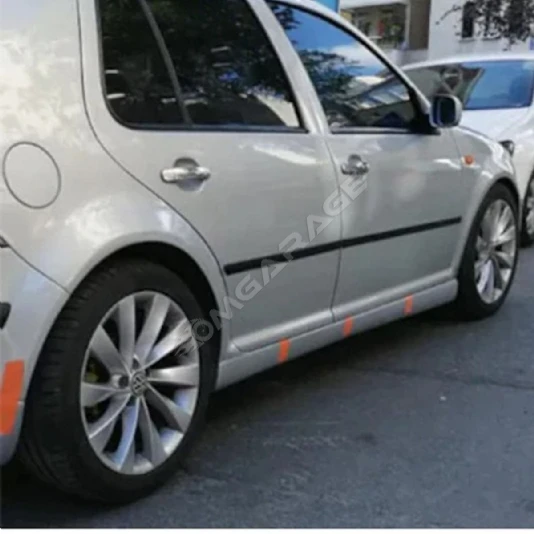 Volkswagen Golf 4 Yan Marşpiyel Seti Plastik Mat Siyah 1997-2003 (ÇİFT)