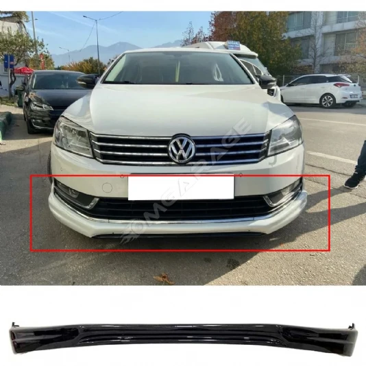 Volkswagen Passat B7 Ön Ek 2011 2012 2013 2014   Mat Siyah Plastik Ön Karlık