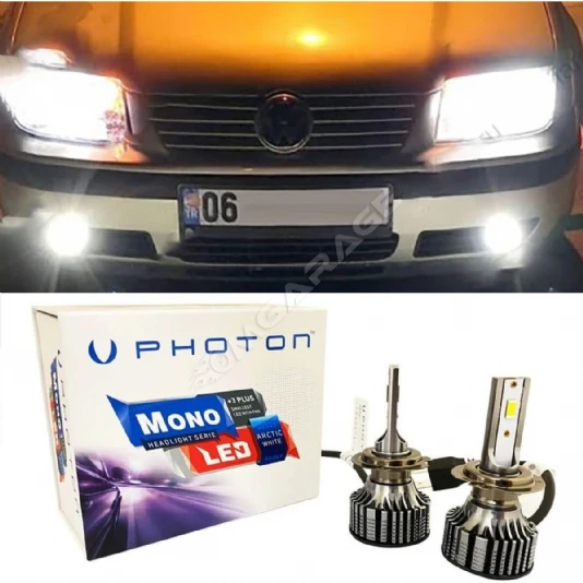 Vw Bora Led Xenon Sis Farı Ampulü H3 Mono Yeni Seri Beyaz