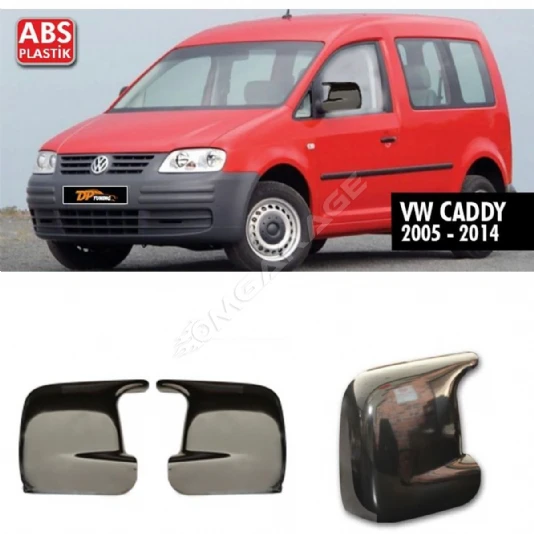 Vw Caddy Batman Yarasa Ayna Kapağı Piona Black 2005 - 2014 Arası Kasalara 2 Adet