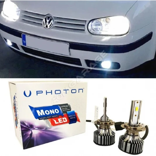 Vw Golf 4 Led Xenon Kısa Far Ampulü H7 Mono Yeni Seri Beyaz