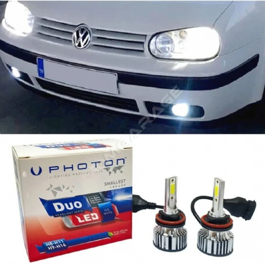 Vw Golf 4 Led Xenon Uzun Far Ampulü H1 Duo Yeni Seri Beyaz