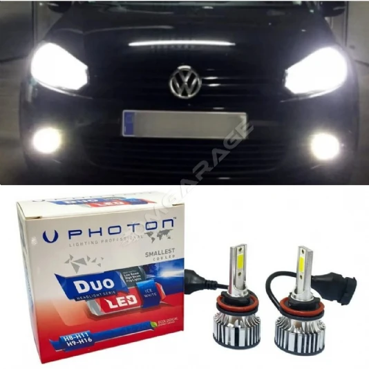 Vw Golf 6 Led Xenon Kısa Far Ampulü H7 Duo Yeni Seri Beyaz 2009-2012 Uyumlu