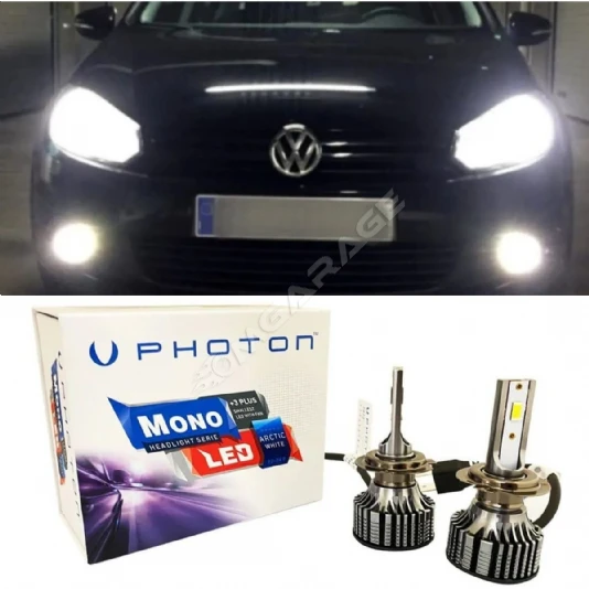 Vw Golf 6 Led Xenon Kısa Far Ampulü H7 Mono Yeni Seri Beyaz 2009-2012