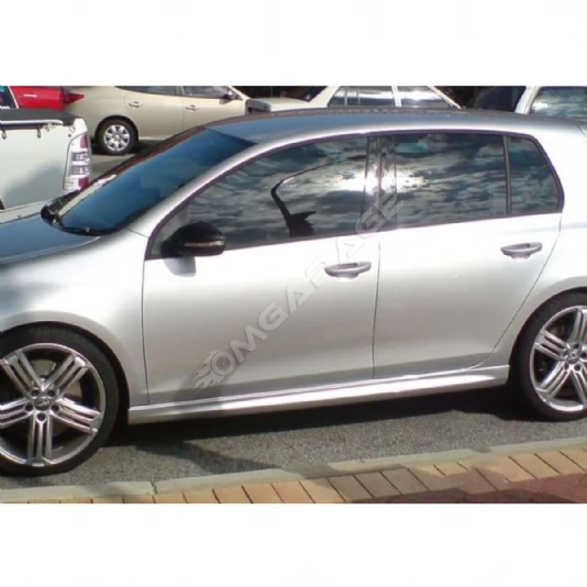 Vw Golf 6 R Marşpiyel Seti Mat Siyah Plastik 2008 2009 2010 2011 2012 Uyumlu