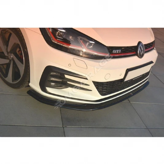 Vw Golf 7 Gtı Tampon Max Design Ön Lip Piona Black 2012 2013 2014 2015 2016 2017